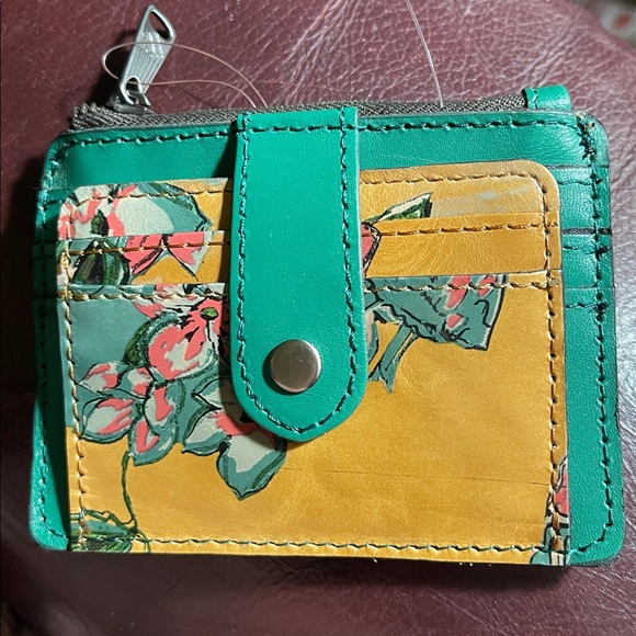 Patricia Nash Multicolor Floral Leather Card Wallet - Picture 1 of 8